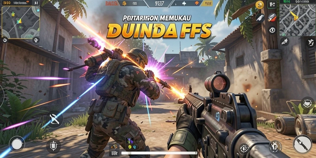 Screenshot gameplay <strong>93337</strong> menampilkan aksi tembak-menembak yang mendebarkan.
