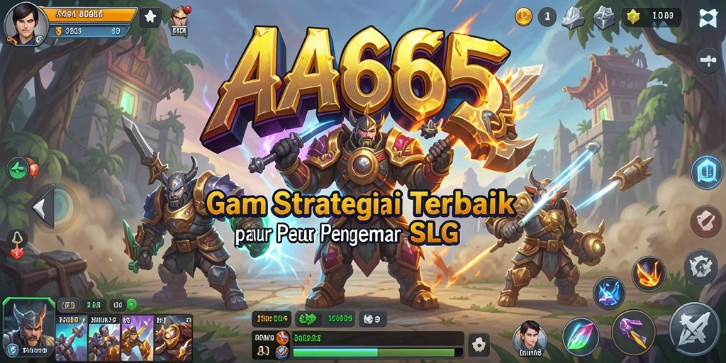 Screenshot gameplay AA666 menampilkan pertempuran strategis yang mendalam.