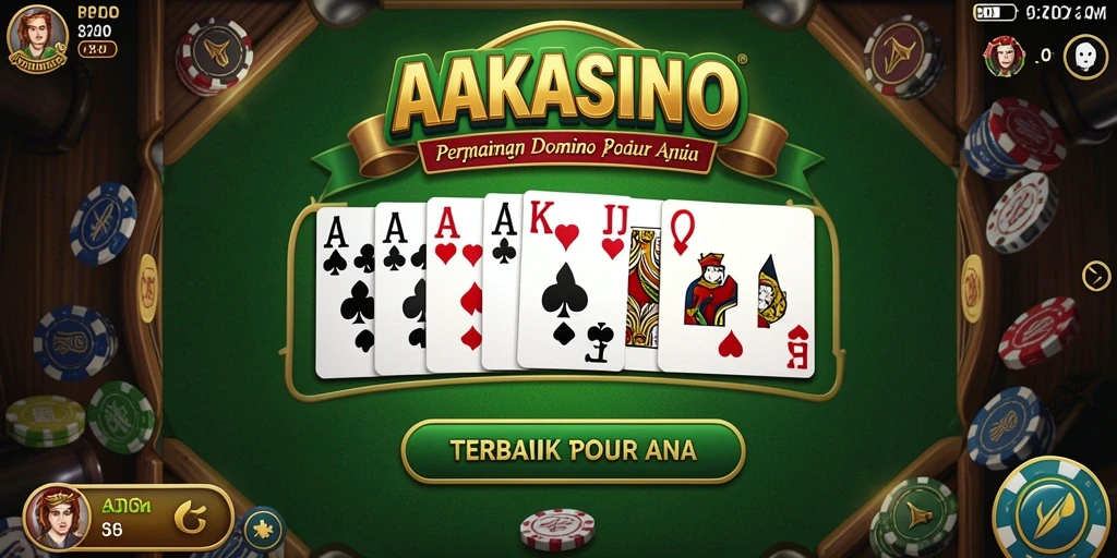 Tampilan gameplay AAKASINO memperlihatkan interaksi seru dalam permainan Domino.