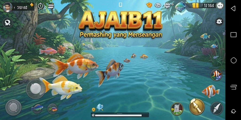 Tangkapan ikan yang mengesankan di AJAIB11 saat bermain.
