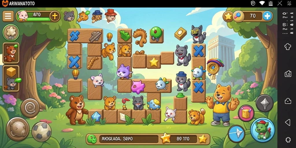 Tampilan menarik dari gameplay ARWANATOTO yang menantang.