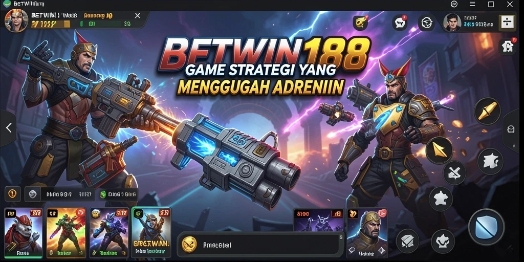 Screenshot gameplay BETWIN188 yang menunjukkan pertempuran strategis.