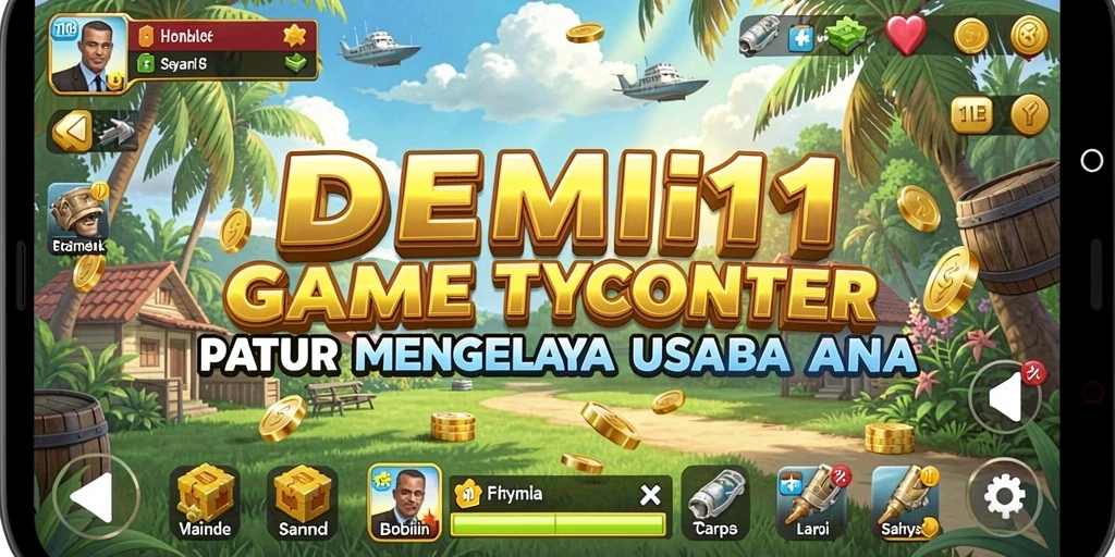 Tangkapan layar utama DEMI11 menampilkan gameplay seru dan interaktif Tycoon.