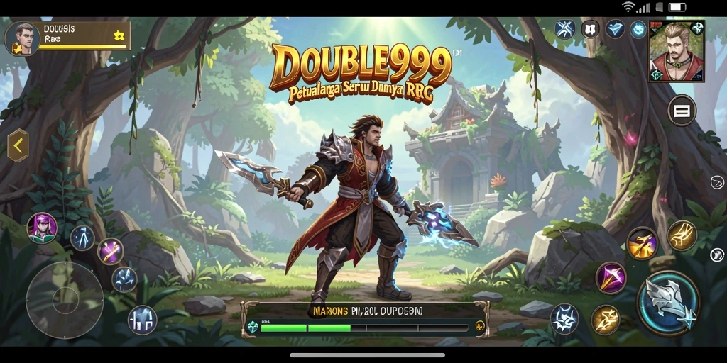 Gameplay seru dalam petualangan RPG yang mendebarkan.