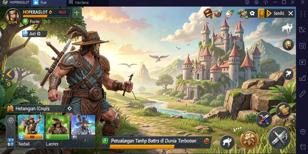 Screenshot HOPENGSLOT menampilkan aksi seru di dunia terbuka