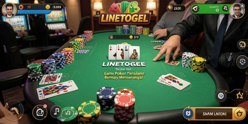 Pengalaman gameplay seru dalam permainan Poker LINETOGEL.