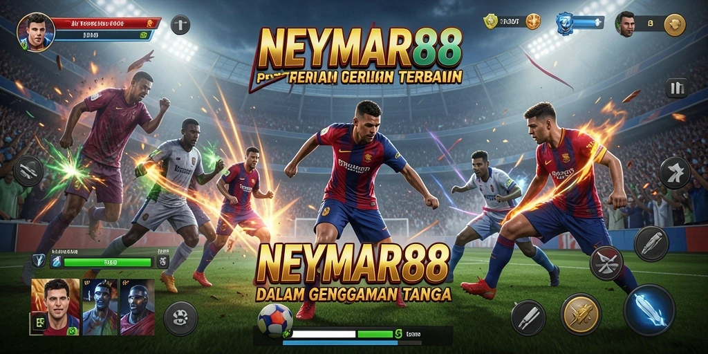 Screenshot gameplay NEYMAR88 menunjukkan pertarungan seru dan karakter yang dinamis.