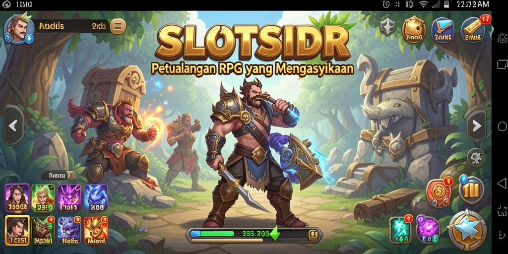 Tampilan gameplay RPG SLOTSIDR yang memukau dan mendebarkan.