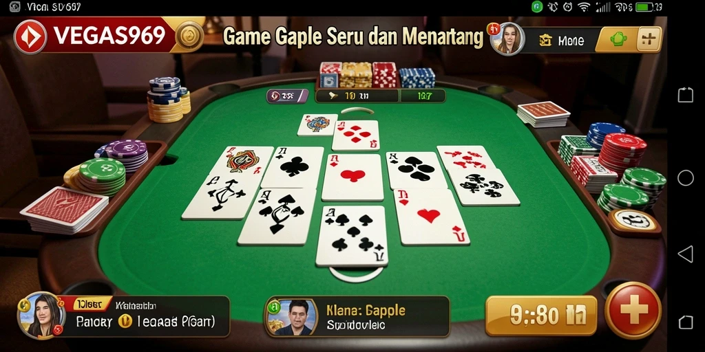 Gameplay seru dan interaktif dalam permainan Gaple.